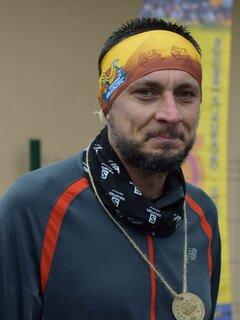 Łukasz podczas Obidowa Głuszec Półmaraton Górski (Jesień) 2019
