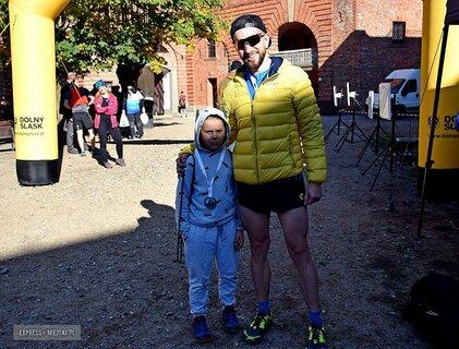 Dawid podczas Silver Run Srebrna Góra (jesień) 2019