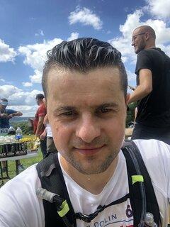 Paweł podczas Ultramaraton Jaga-Kora 2020