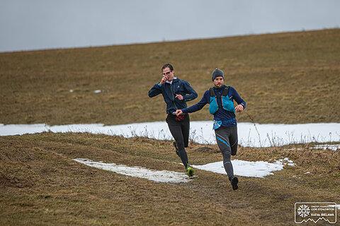 Michał podczas Zimowy Półmaraton Gór Stołowych 2021
