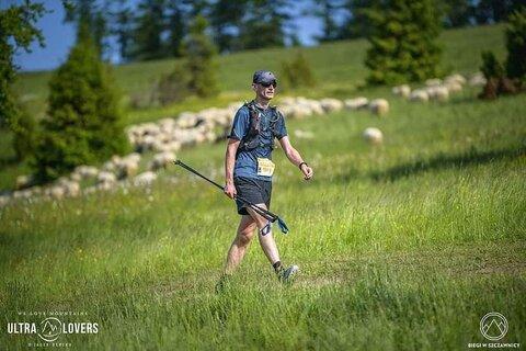 Marcin podczas Pieniny Ultra-Trail 2021