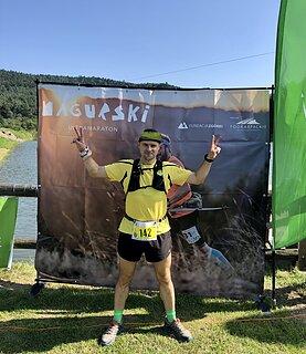 Paweł podczas Ultramaraton Magurski 2021
