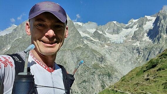 Sebastian podczas UTMB 2021