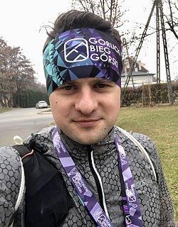 Paweł podczas Gorlicki Bieg Górski 2021