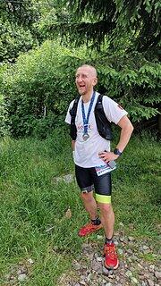 Krzysztof podczas Supermaraton Gór Stołowych 2022