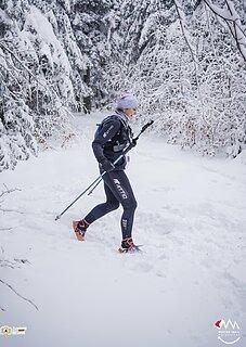 Katarzyna podczas Winter Trail Małopolska 2022