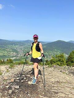 Katarzyna podczas Ultra-Trail® Małopolska 2023