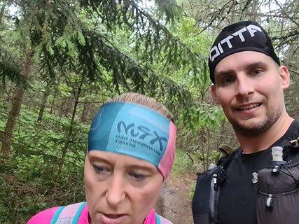 Eryk podczas Supermaraton Gór Stołowych 2023