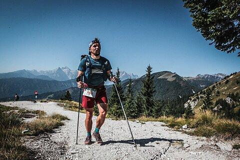 Przemysław podczas Julian Alps Trail Run 2023