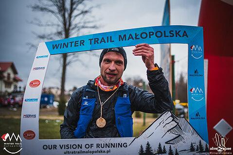 Jarosław podczas Winter Trail Małopolska 2023