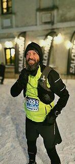 Grzegorz podczas Zimowy Półmaraton Gór Stołowych 2024