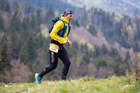 Przemysław podczas Pieniny Ultra-Trail 2024