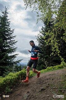 Miłosz podczas Pieniny Ultra-Trail 2024