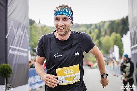 Jakub podczas Pieniny Ultra-Trail 2024