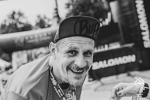 Tomasz podczas Dolnośląski Festiwal Biegów Górskich 2024