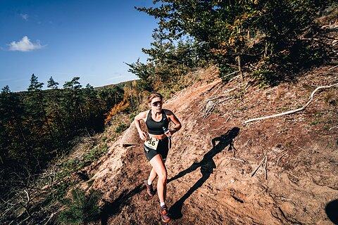 Agata podczas Pomerania Ultra Trail 2024