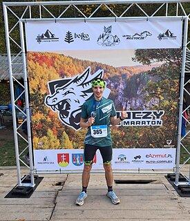 Michał podczas Smok Ultra Race 2024