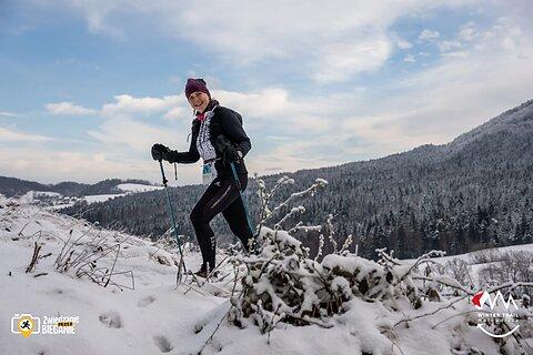 Katarzyna podczas Winter Trail Małopolska 2024