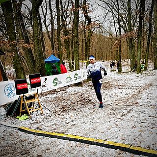 Rafał podczas Górski Zimowy Maraton Ślężański 2025