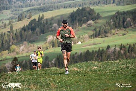 Damian podczas Pieniny Ultra-Trail 2025