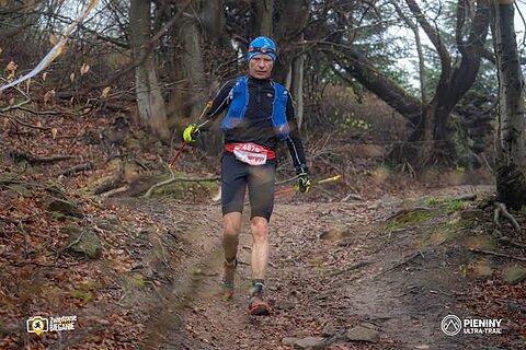 Piotr podczas Pieniny Ultra-Trail 2025
