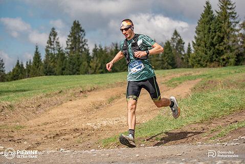 Michał podczas Pieniny Ultra-Trail 2025