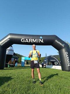 Damian podczas Garmin Ultra Race Myślenice 2025