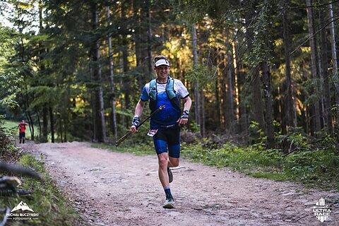 Paweł podczas Garmin Ultra Race Myślenice 2025