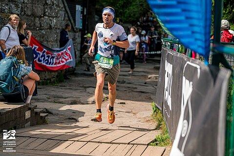 Piotr podczas Supermaraton Gór Stołowych 2025