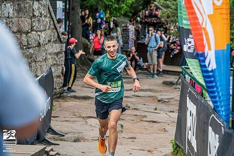 Michał podczas Supermaraton Gór Stołowych 2025