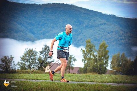 Dariusz podczas Festiwal Górski Maraton Trzech Jezior 2025