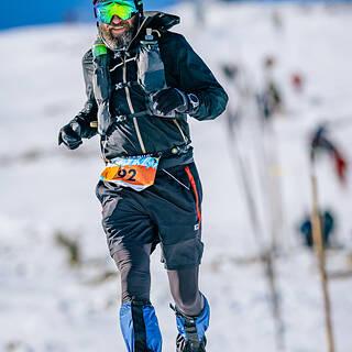 Grzegorz podczas Zimowy Ultramaraton Karkonoski 2025