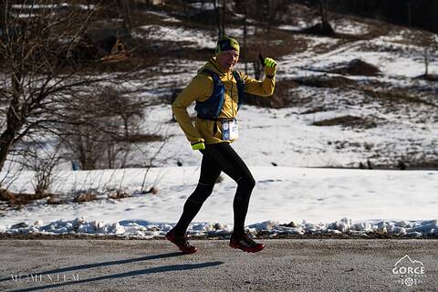 Piotr podczas Gorce Ultra-Trail Winter 2026