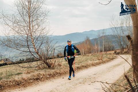 Piotr podczas Ultra Miles of Beskid Wyspowy 2026