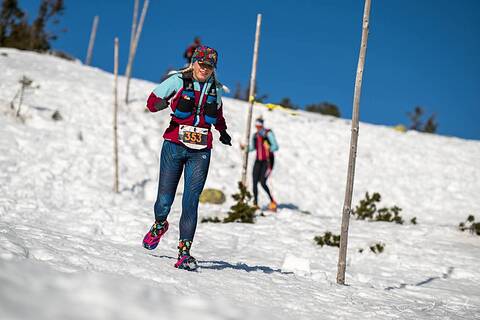 Marta podczas Zimowy Ultramaraton Karkonoski 2026