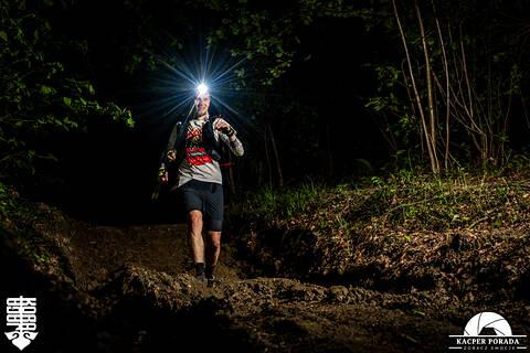 Michał podczas Ultramaraton Jaga-Kora 2026