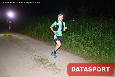 Michał podczas Sudecka 100 2026