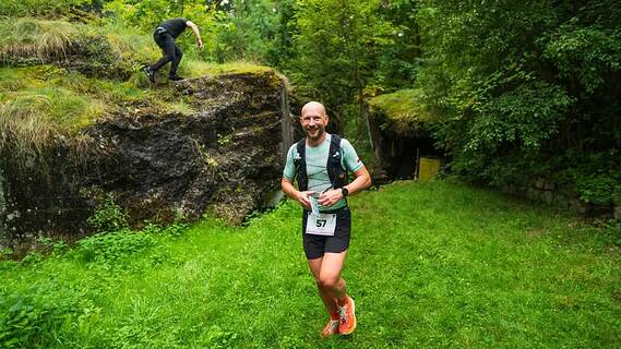 Paweł podczas Ultramaraton Powstańca 2026